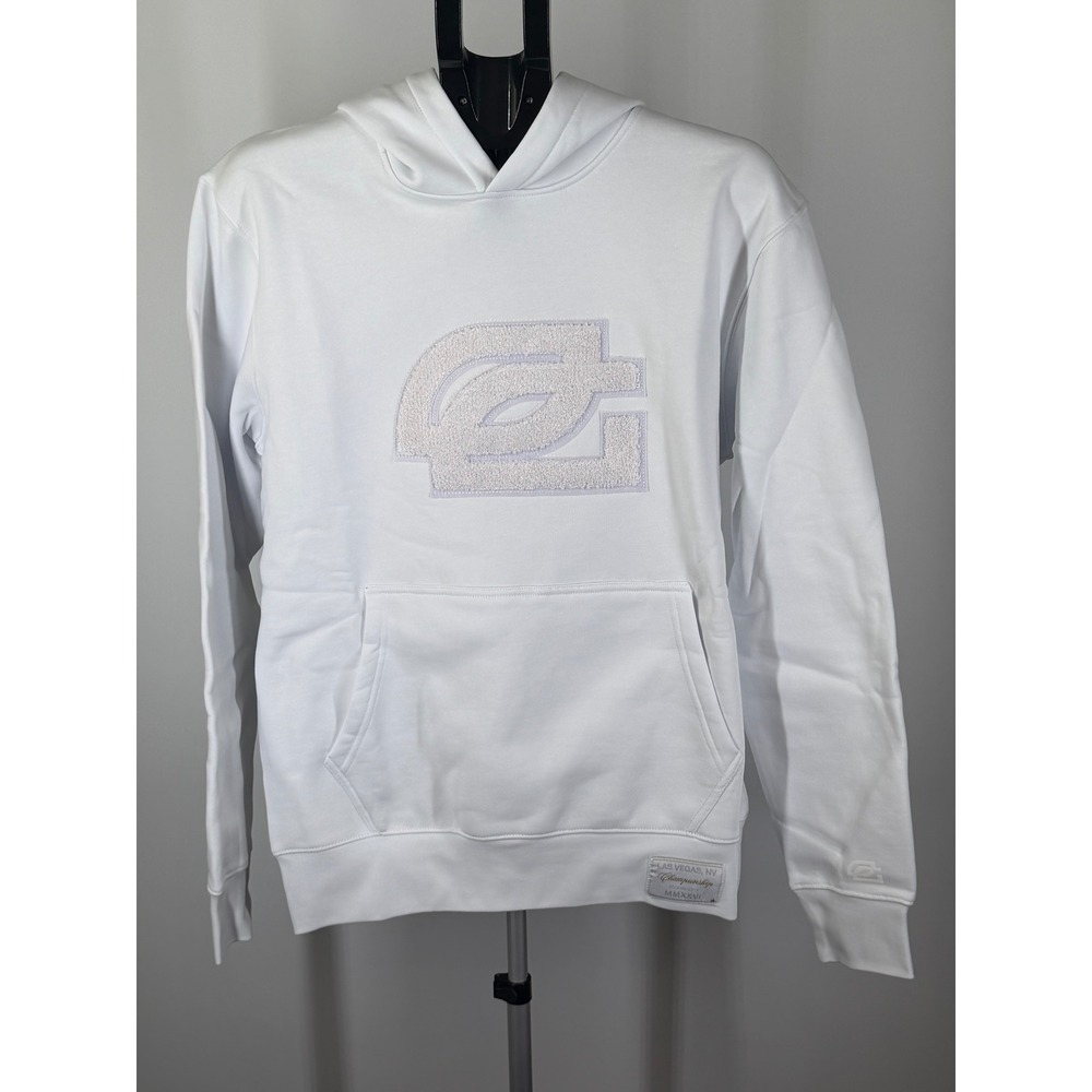 OpTic Gaming Las Vegas Championship Hoodie White Chenille Logo Mens Medium